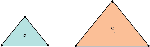 podobie treugolnikov ploshad