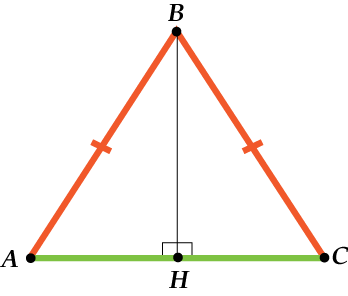 Каким свойством обладает равнобедренный треугольник